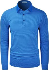 img 4 attached to Wancafoke Striped Stretch Moisture Lightweight Men's Clothing