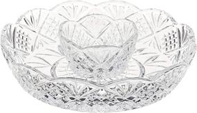 img 4 attached to 🍽️ Godinger Crystal Appetizer Serving Platter: Elegant and Versatile Serveware for Your Delights