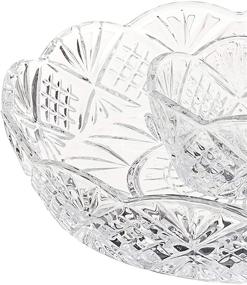 img 3 attached to 🍽️ Godinger Crystal Appetizer Serving Platter: Elegant and Versatile Serveware for Your Delights