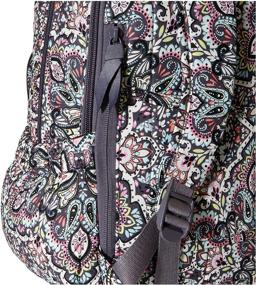 img 2 attached to Vera Bradley Signature Cotton Backpack: Women's Handbags & Wallets in Stylish Fashion Backpacks