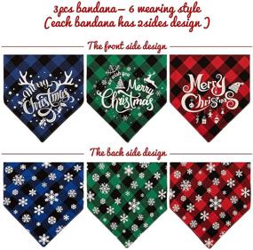img 1 attached to Whaline Christmas Decoration Accessories Neckerchief