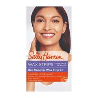 🪡 sally hansen face & bikini hair remover wax strip kit – pack of 1 logo