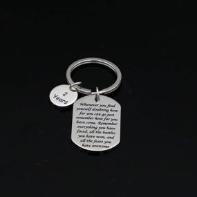 img 2 attached to Recovery Sobriety Anniversary Keychain Sympathy