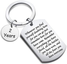 img 4 attached to Recovery Sobriety Anniversary Keychain Sympathy