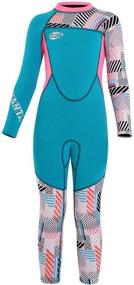 img 4 attached to JELEUON Neoprene Thermal Swimsuit for Boys - Protective Clothing