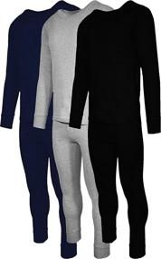 img 4 attached to Andrew Scott Men's Thermal Underwear Set: 2 Piece & 6 Piece Base Layer Long Sleeve + Long Pant (1 & 3 Pack Mix Match Options)