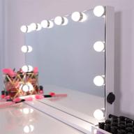 💡 amst hollywood vanity mirror: 12 dimmable bulbs, 3 lighting modes, usb port, smart touch control | l22.83 x h17.5 inch logo