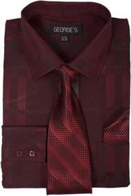 img 4 attached to 👔 Stylish and Trendy: Georges Geometric Pattern Fashion Purple 18 18 Men's Clothing