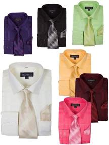 img 2 attached to 👔 Stylish and Trendy: Georges Geometric Pattern Fashion Purple 18 18 Men's Clothing