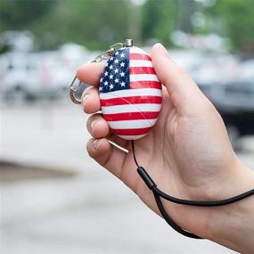 img 3 attached to SABRE PA-USA-02 Personal Alarm with Snap Clip - Ear-piercing 130dB Siren Reaches Up To 1,000 Feet (300M) in All Directions (Approx. 4 City Blocks!) – Enhance Safety with a Patriotic Twist