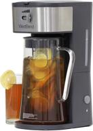 ☕ кофеварка west bend fresh iced tea and coffee maker: настроимый вкус с инъекционной трубкой, автоматическое отключение, 2,75 кварт, черный. логотип