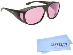 img 1 attached to 🕶️ Eschenbach FL-41 Summerwood Rose Filter Glasses: Comfortable Photophobia Sunglasses