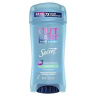 🌬️ unscented clear gel secret antiperspirant deodorant for women - outlast xtend, 2.6 oz (pack of 6, packaging may vary) logo