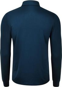 img 3 attached to 🌬️ Stay Cool and Dry with TAPULCO Moisture Collared Comfortable Athletic Men's Clothing and Shirts