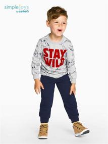 img 3 attached to 👦 Adorable Simple Joys Carters Toddler 2 Pack Boys' Clothing and Pants: Stylish and Comfortable Wardrobe Essentials!