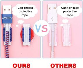 img 1 attached to 🧵 Stitch DIY Protector Stitch Set for iPhone 11 12 Pro Max XS XR X 7 8 Plus iPad - Data Cable USB Charger Data Line Earphone Wire Cute Cat Saver