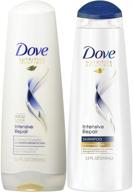 🧴 duo set: dove damage therapy intensive repair shampoo and conditioner, 12 fl. oz. bottles logo