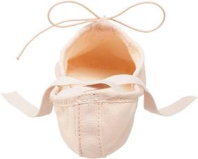 img 2 attached to 👯 Capezio Canvas Juliet Ballet Shoe for Toddler/Little Kid 2028C II