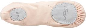 img 1 attached to 👯 Capezio Canvas Juliet Ballet Shoe for Toddler/Little Kid 2028C II