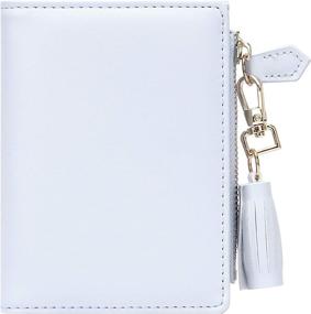 img 4 attached to 👛 FEITH&amp;FELLY Small Bifold Wallet for Women with Zipper Coin Purse and Credit Card Holder