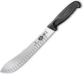 img 1 attached to 🔪 10-дюймовый Черный Нож для мясника Victorinox с прямым лезвием и ручкой из Fibrox Pro - улучшен для SEO