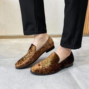 img 2 attached to 👞 Genuine Leather FLQL Loafer: Stylish Men's Slip-Ons for a Sophisticated Look