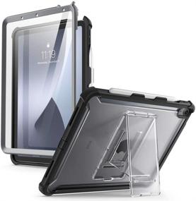 img 4 attached to 📱 i-Blason Ares Case for iPad Air 4 10.9 (2020) - Full-Body Kickstand, Built-in Screen Protector & Pencil Holder (Black)