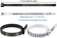 📏 accurately measure loose rings with 6pcs upgrade ring sizer measuring tool – premium 1-17 usa ring sizer tool in white and black, reusable, easy-to-use, comfortable plastic – essential jewelry tools logo