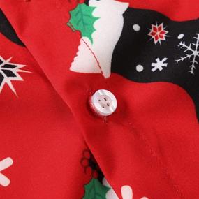 img 2 attached to 🎅 Phorecys Christmas Sleeve Button Pattern Boys' Clothing: Stylish Tops, Tees & Shirts