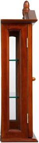 img 1 attached to Exquisite Mahogany Glass Wall Mounted Storage Curio Cabinet - Design Toscano Amesbury Manor