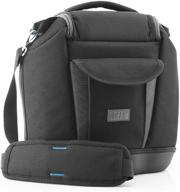 чехол для камеры dslr usa gear deluxe с большим количеством отделений для аксессуаров - совместимый с камерами nikon, canon, sony, olympus и другими dslr, зеркальными, фотокамерами формата микро-четыре трети и point-and-shoot логотип