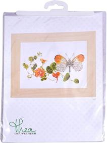 img 1 attached to Butterfly Nasturtium Counted Stitch Kit 11 5X7