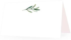 img 4 attached to 🎋 25 Elegant Greenery Tent Table Place Cards: Perfect for Weddings, Thanksgiving, Christmas, Easter, Catering, Buffet, and More!