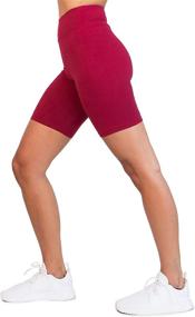 img 4 attached to 💁 OCOMMO Women's 3-Inch Waist Biker Shorts - Thigh-Saving Under Dress Shorts