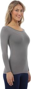 img 1 attached to Bodtek Womens Thermal Underwear Stretchable Sports & Fitness