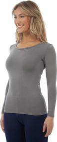 img 2 attached to Bodtek Womens Thermal Underwear Stretchable Sports & Fitness
