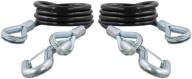 🔗 curt 80136 43-7/8-inch vinyl-coated trailer safety cables with 3/8-inch snap hooks - 2-pack, 3,500 lbs break strength logo