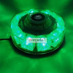 img 4 attached to 🚨 Wecade High Intensity 10 LED 30W Volunteer Firefighter Emergency Vehicle Magnetic Mount Strobe/Flash Beacon Warning Light - Green