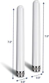 img 3 attached to 📡 TRENDnet 2.4/5 GHz Outdoor Dual Band Omni Antenna Kit, N-Type Male Connectors, Supports 802.11ac/n/g/b/a Routers And Access Points, White, TEW-AO57