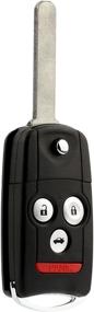 img 4 attached to 🔑 Бесключевой пульт дистанционного управления Flip Key Fob для Acura TL TSX 2009-2014 / Acura ZDX 2010-2013 (MLBHLIK-1T, 2500A-HLIK1T)