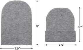 img 3 attached to Beanie Classic Beanies Headwear Mix Color Outdoor Recreation