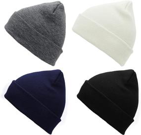 img 4 attached to Beanie Classic Beanies Headwear Mix Color Outdoor Recreation