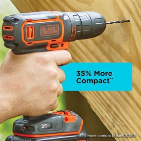 img 1 attached to 🔩 BLACK+DECKER BDCDD120C Lithium-Ion Single-Speed Drill