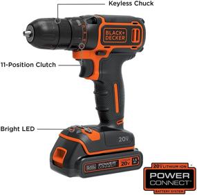 img 3 attached to 🔩 BLACK+DECKER BDCDD120C Lithium-Ion Single-Speed Drill