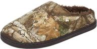 👣 realtree boys memory foam camo moccasin house slipper: versatile comfort for indoors & outdoors logo