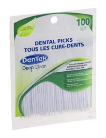 img 2 attached to 🦷 DenTek Deep Clean Bristle Picks: 100 Count, Ultimate Food and Plaque Removal