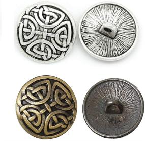 img 3 attached to 🧵 JGFinds Sewing Shank Button - 40 Pack, 2 Designs - Celtic Knots - Sewing & Jewelry Making Supplies