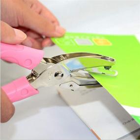 img 2 attached to ✨ MIAO JIN 2Pcs 1/4 Inch Heart and Star Metal Single Handheld Hole Punch for DIY Crafts, Scrapbooking, Paper Puncher Hand Tool with Enhanced Grip (Star&amp;Heart)