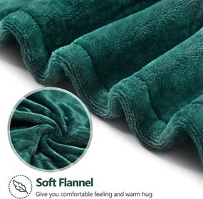 img 2 attached to 🔥 Homde Twin Size Heated Blanket - Electric Throw Blanket 62 in x 84 in Flannel with 6 Temperature Settings & 8 Time Settings, Fast Heating, Overheating Protection, Machine Washable (Green)