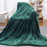 🔥 homde twin size heated blanket - electric throw blanket 62 in x 84 in flannel with 6 temperature settings & 8 time settings, fast heating, overheating protection, machine washable (green) logo